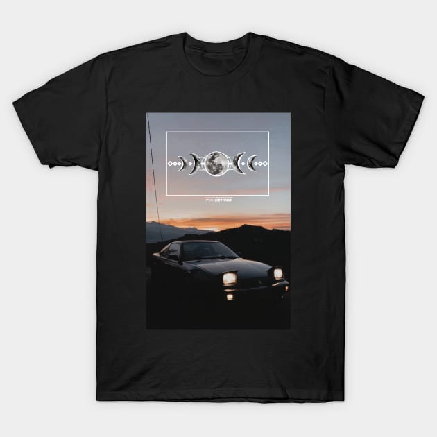 Nissan 200sx Moon phases T-Shirt by AliceEye555